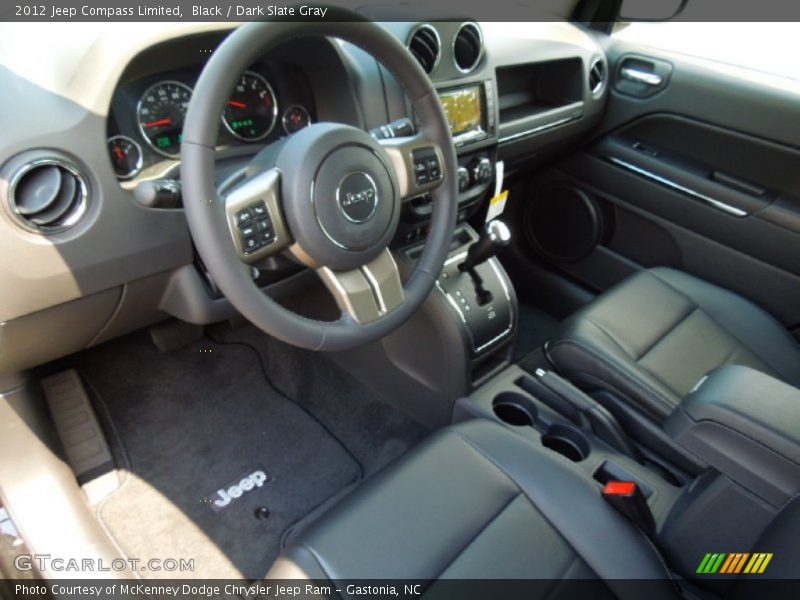 Black / Dark Slate Gray 2012 Jeep Compass Limited
