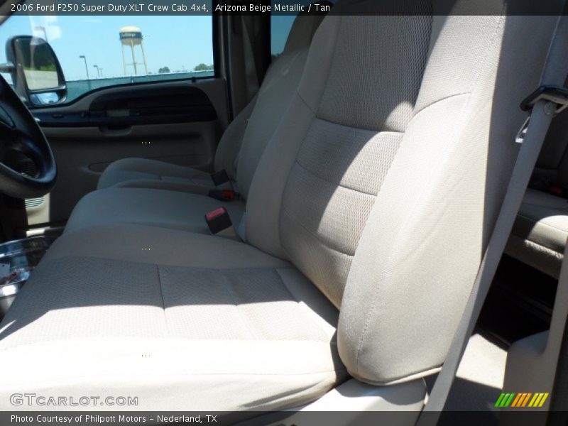 Arizona Beige Metallic / Tan 2006 Ford F250 Super Duty XLT Crew Cab 4x4