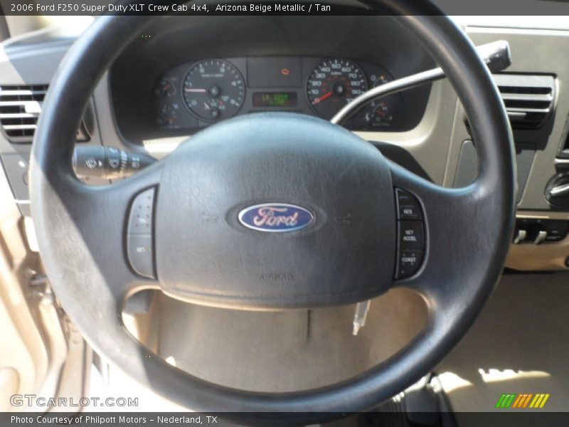 Arizona Beige Metallic / Tan 2006 Ford F250 Super Duty XLT Crew Cab 4x4