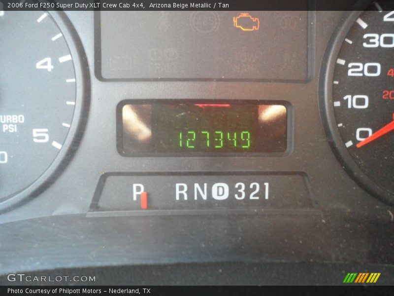 Arizona Beige Metallic / Tan 2006 Ford F250 Super Duty XLT Crew Cab 4x4
