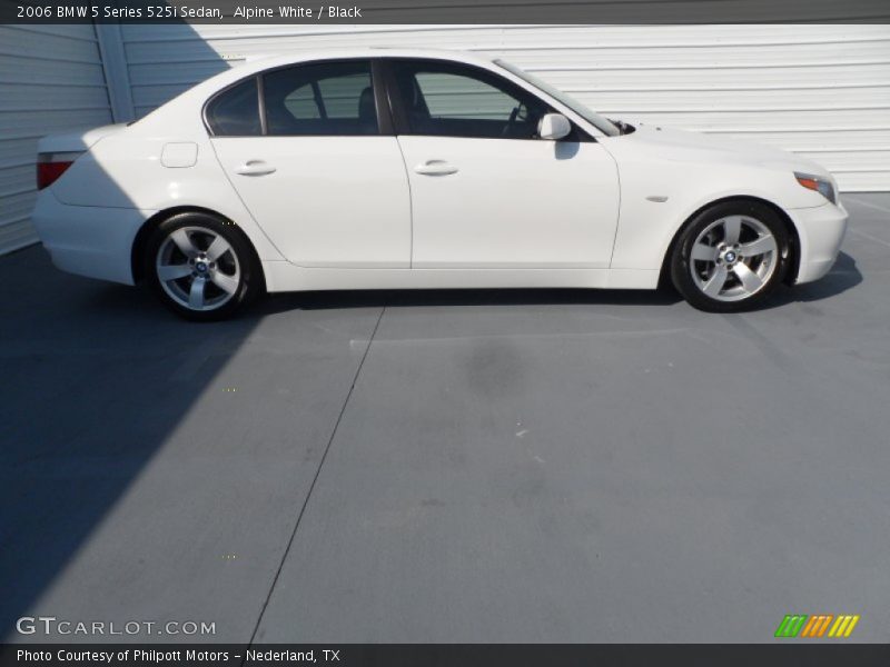 Alpine White / Black 2006 BMW 5 Series 525i Sedan