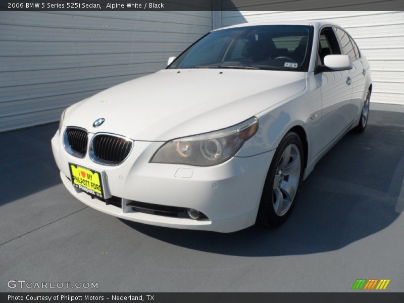 Alpine White / Black 2006 BMW 5 Series 525i Sedan