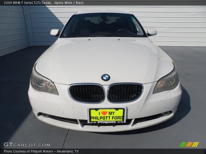 Alpine White / Black 2006 BMW 5 Series 525i Sedan