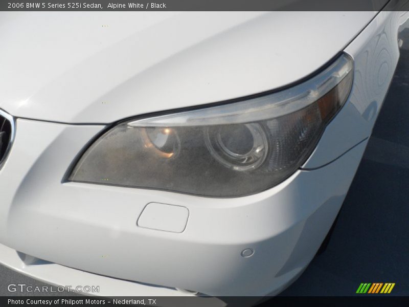 Alpine White / Black 2006 BMW 5 Series 525i Sedan