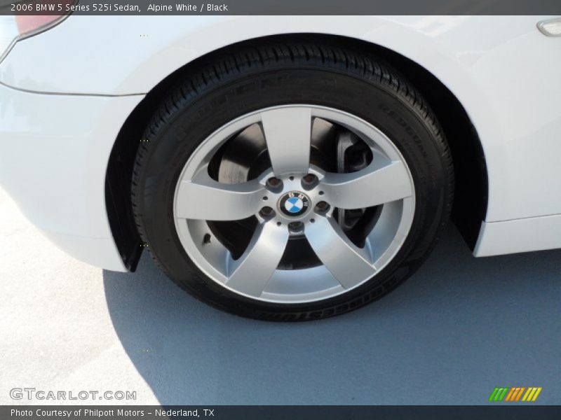Alpine White / Black 2006 BMW 5 Series 525i Sedan