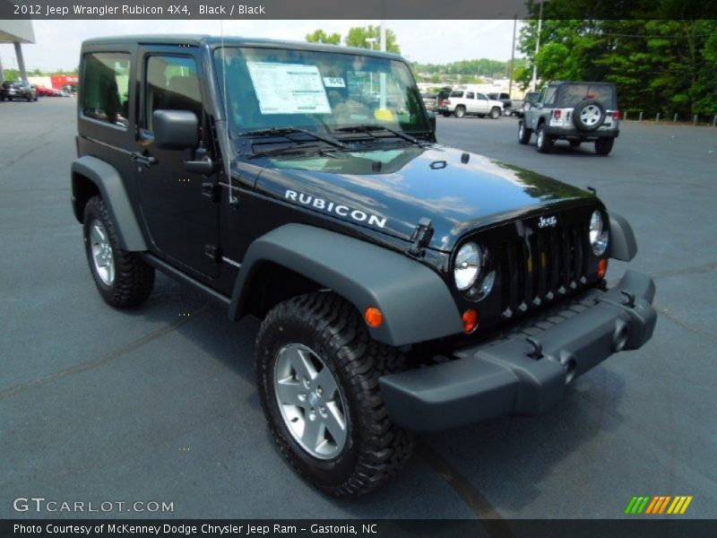 Black / Black 2012 Jeep Wrangler Rubicon 4X4