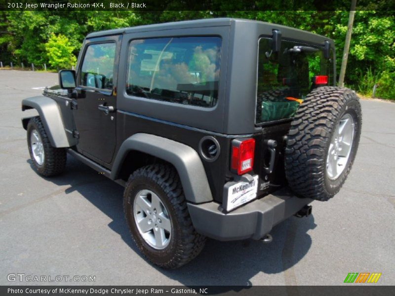Black / Black 2012 Jeep Wrangler Rubicon 4X4