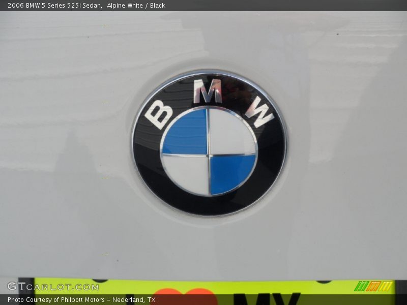 Alpine White / Black 2006 BMW 5 Series 525i Sedan