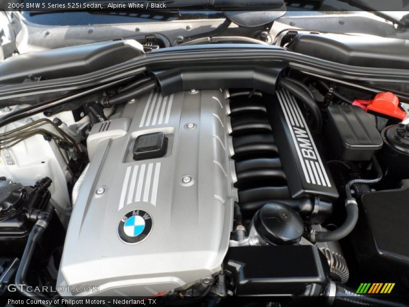 Alpine White / Black 2006 BMW 5 Series 525i Sedan