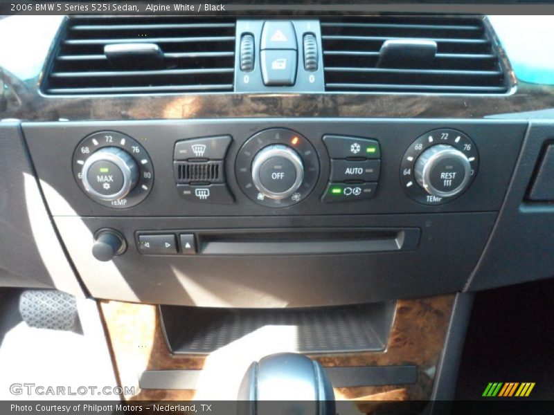 Alpine White / Black 2006 BMW 5 Series 525i Sedan