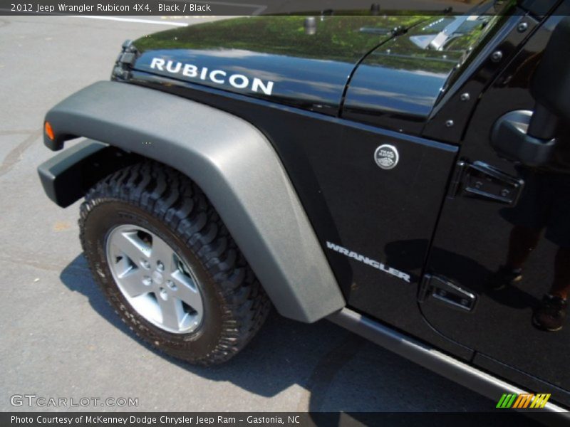 Black / Black 2012 Jeep Wrangler Rubicon 4X4