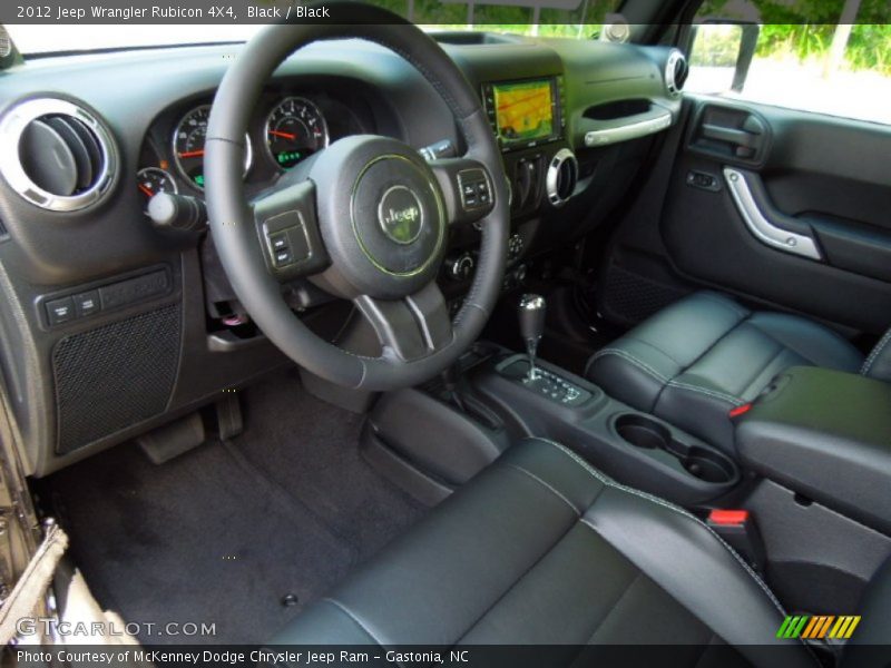 Black / Black 2012 Jeep Wrangler Rubicon 4X4