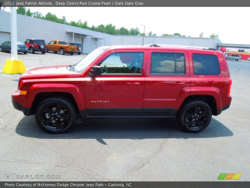 Deep Cherry Red Crystal Pearl / Dark Slate Gray 2012 Jeep Patriot Altitude