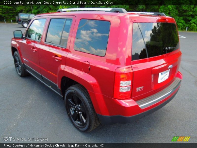 Deep Cherry Red Crystal Pearl / Dark Slate Gray 2012 Jeep Patriot Altitude