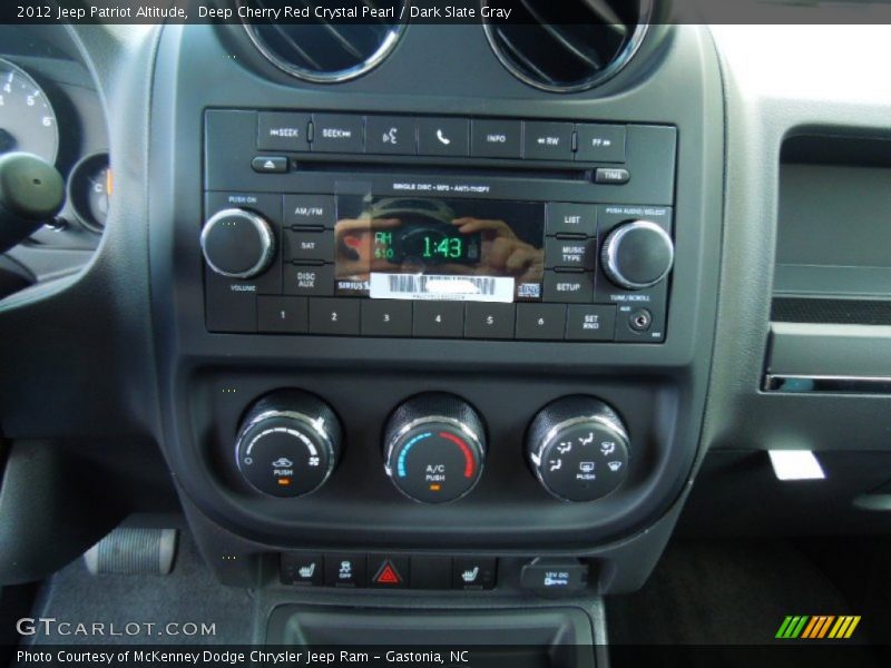 Deep Cherry Red Crystal Pearl / Dark Slate Gray 2012 Jeep Patriot Altitude