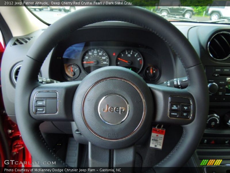 Deep Cherry Red Crystal Pearl / Dark Slate Gray 2012 Jeep Patriot Altitude