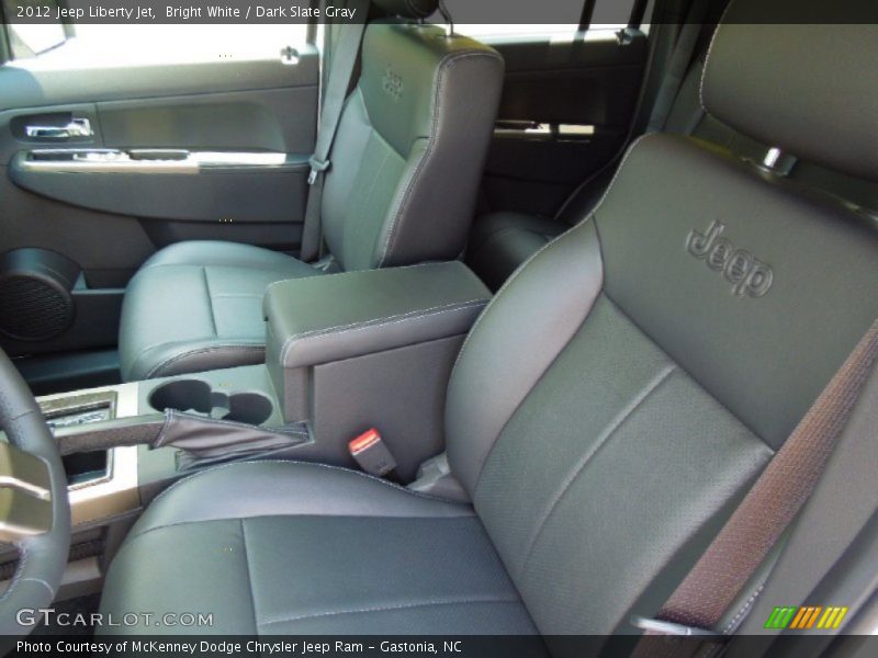 Bright White / Dark Slate Gray 2012 Jeep Liberty Jet