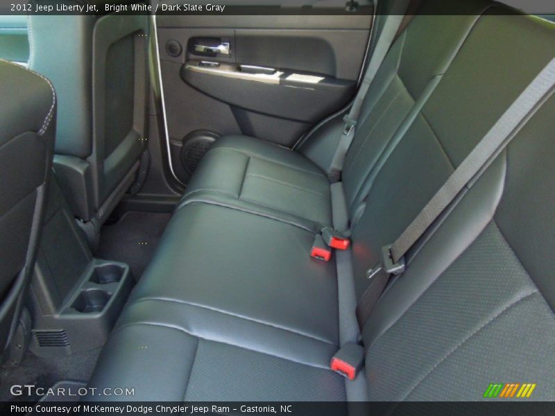 Bright White / Dark Slate Gray 2012 Jeep Liberty Jet