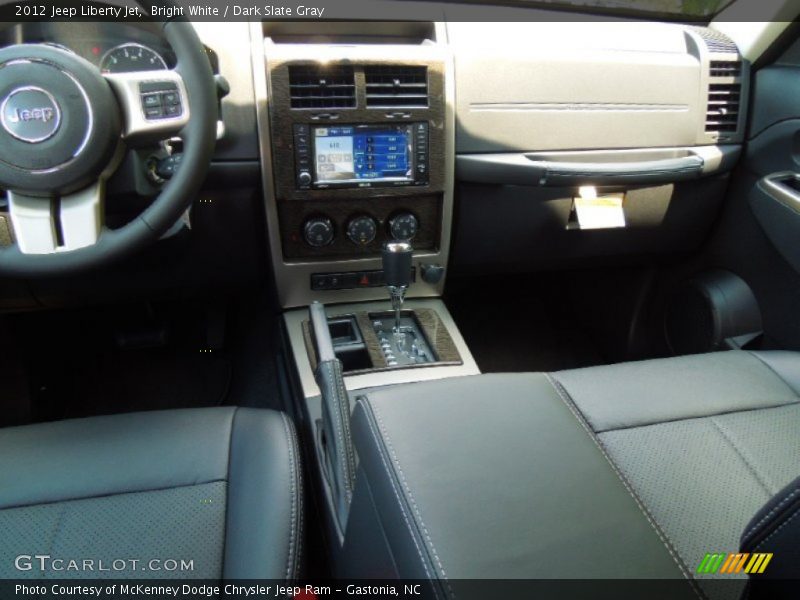 Bright White / Dark Slate Gray 2012 Jeep Liberty Jet