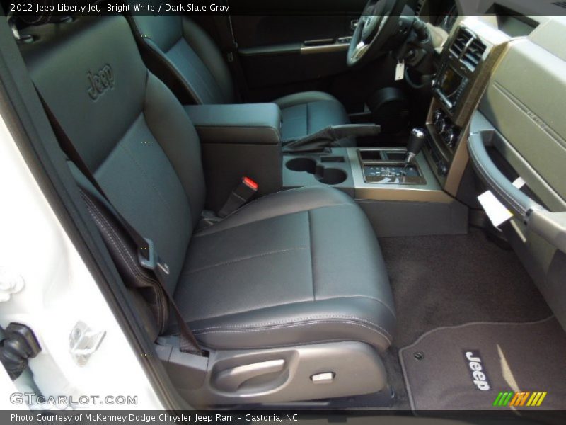 Bright White / Dark Slate Gray 2012 Jeep Liberty Jet