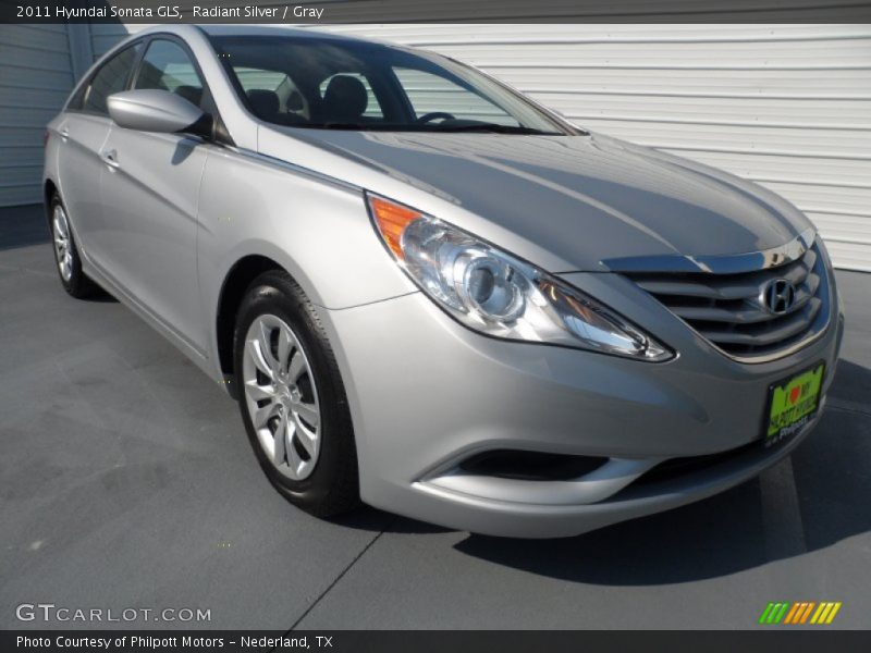 Radiant Silver / Gray 2011 Hyundai Sonata GLS