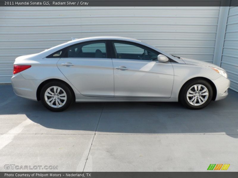 Radiant Silver / Gray 2011 Hyundai Sonata GLS