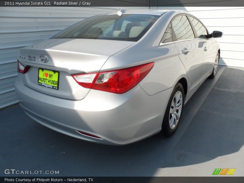 Radiant Silver / Gray 2011 Hyundai Sonata GLS