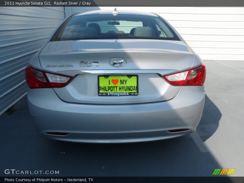 Radiant Silver / Gray 2011 Hyundai Sonata GLS