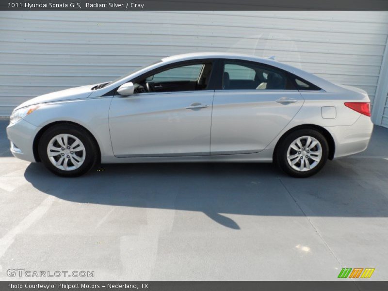 Radiant Silver / Gray 2011 Hyundai Sonata GLS
