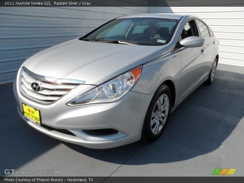Radiant Silver / Gray 2011 Hyundai Sonata GLS