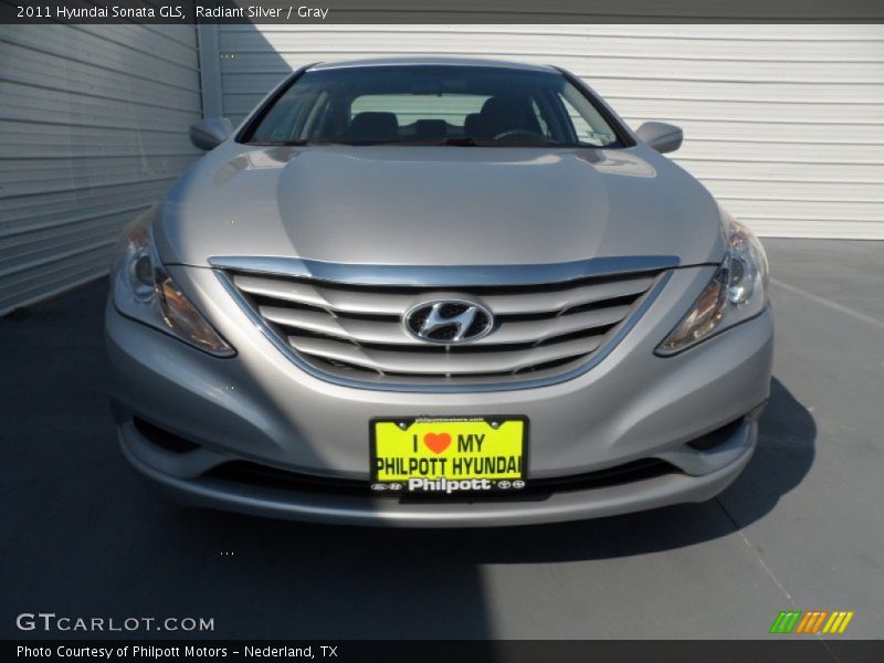 Radiant Silver / Gray 2011 Hyundai Sonata GLS