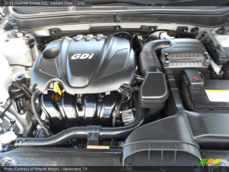 Radiant Silver / Gray 2011 Hyundai Sonata GLS