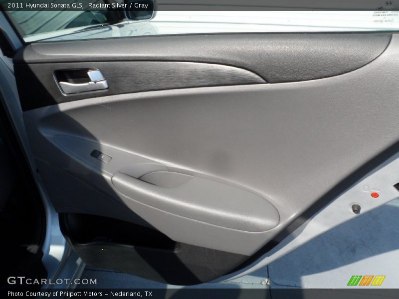 Radiant Silver / Gray 2011 Hyundai Sonata GLS