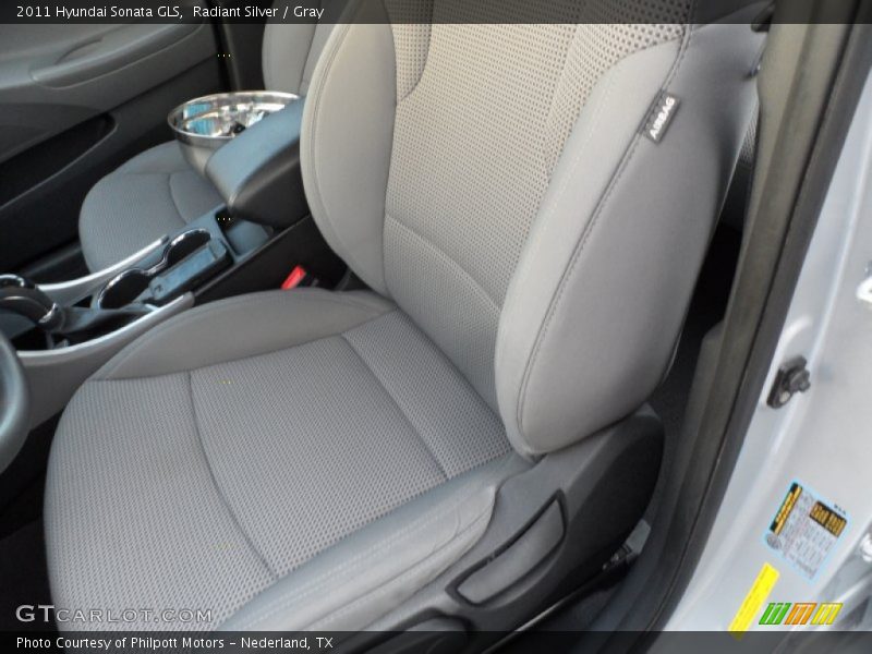 Radiant Silver / Gray 2011 Hyundai Sonata GLS