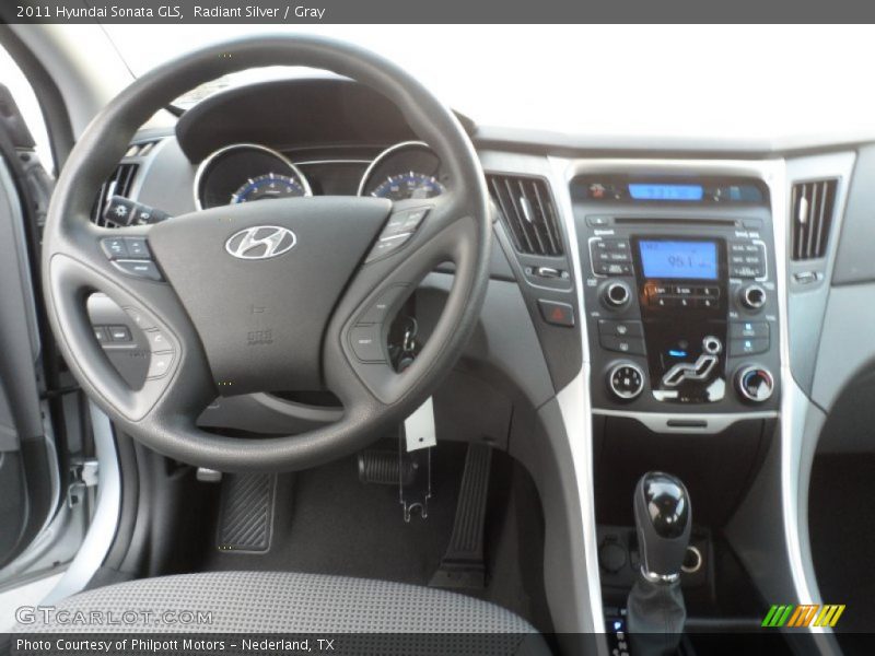 Radiant Silver / Gray 2011 Hyundai Sonata GLS