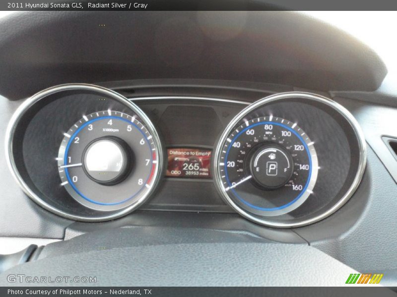 Radiant Silver / Gray 2011 Hyundai Sonata GLS