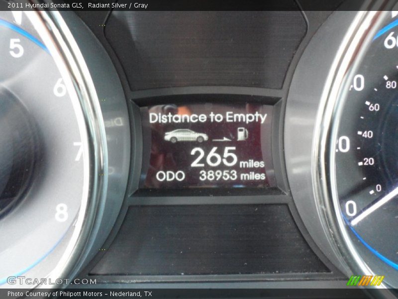 Radiant Silver / Gray 2011 Hyundai Sonata GLS