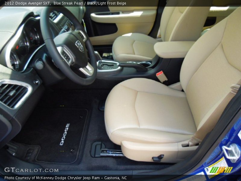  2012 Avenger SXT Black/Light Frost Beige Interior