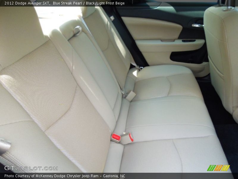 Blue Streak Pearl / Black/Light Frost Beige 2012 Dodge Avenger SXT