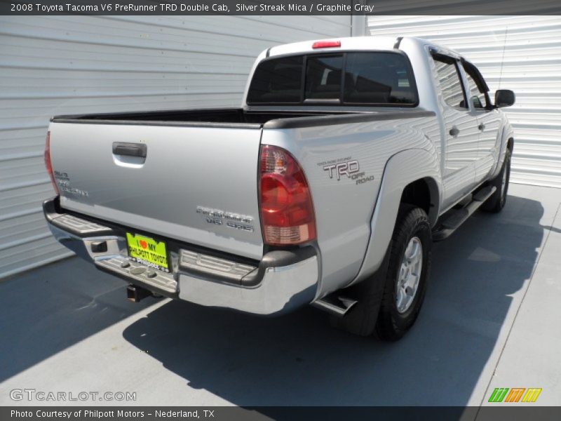 Silver Streak Mica / Graphite Gray 2008 Toyota Tacoma V6 PreRunner TRD Double Cab
