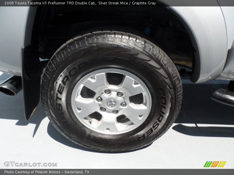 Silver Streak Mica / Graphite Gray 2008 Toyota Tacoma V6 PreRunner TRD Double Cab
