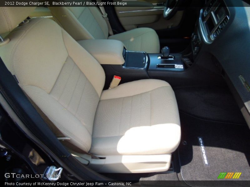 Blackberry Pearl / Black/Light Frost Beige 2012 Dodge Charger SE