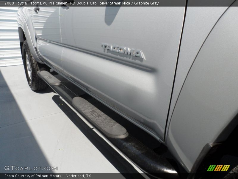 Silver Streak Mica / Graphite Gray 2008 Toyota Tacoma V6 PreRunner TRD Double Cab
