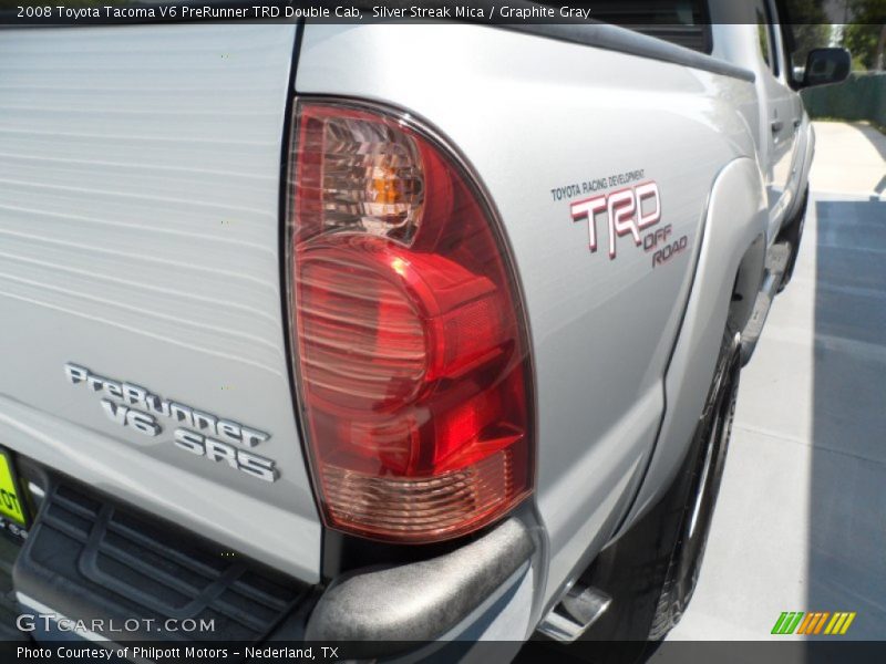 Silver Streak Mica / Graphite Gray 2008 Toyota Tacoma V6 PreRunner TRD Double Cab