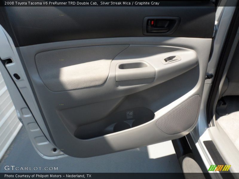 Silver Streak Mica / Graphite Gray 2008 Toyota Tacoma V6 PreRunner TRD Double Cab