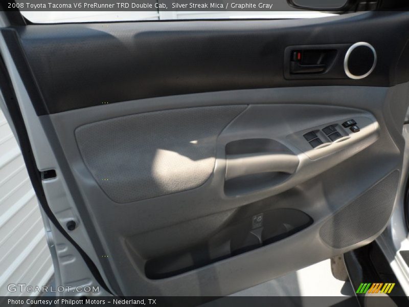 Silver Streak Mica / Graphite Gray 2008 Toyota Tacoma V6 PreRunner TRD Double Cab