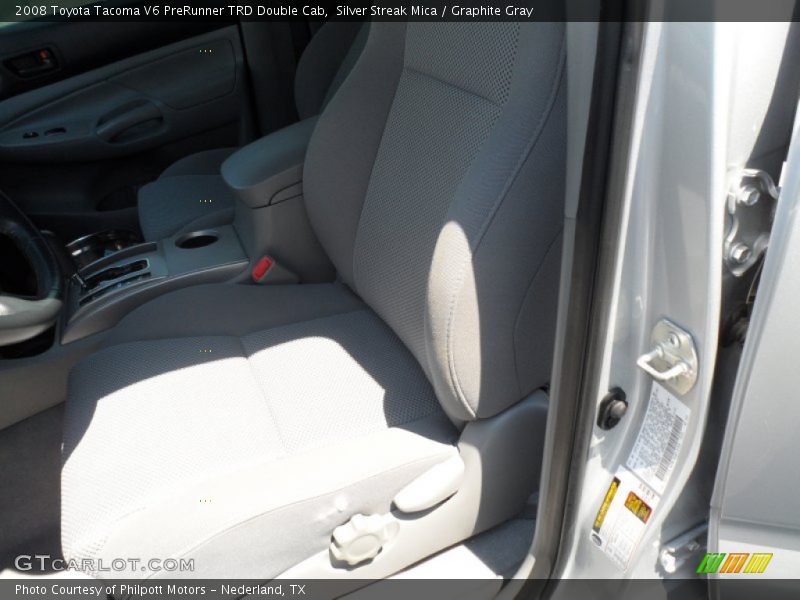 Silver Streak Mica / Graphite Gray 2008 Toyota Tacoma V6 PreRunner TRD Double Cab