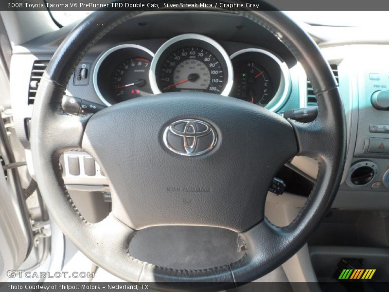 Silver Streak Mica / Graphite Gray 2008 Toyota Tacoma V6 PreRunner TRD Double Cab