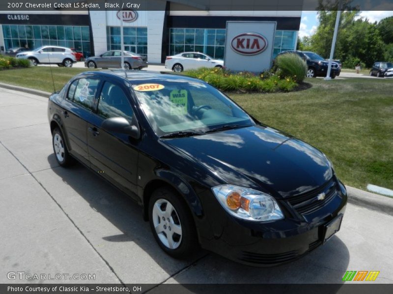 Black / Gray 2007 Chevrolet Cobalt LS Sedan