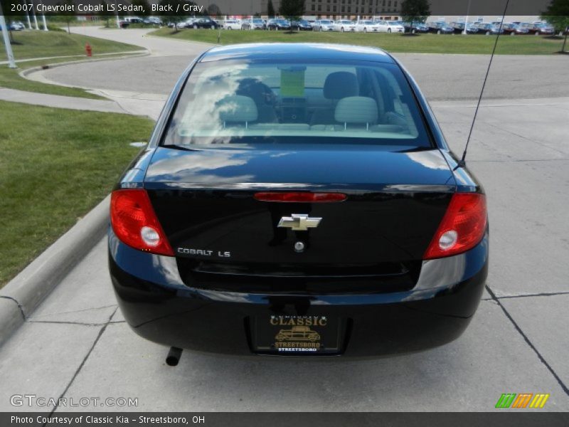 Black / Gray 2007 Chevrolet Cobalt LS Sedan